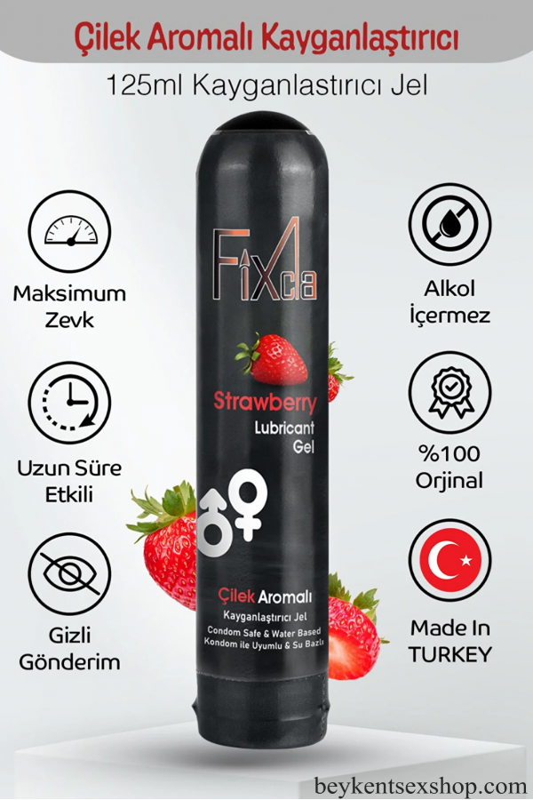 FixCla Kayganlaştırıcı Jel Çilekli 125 ml